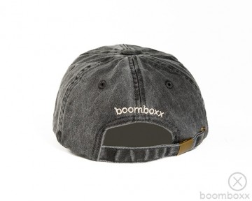 Boomboxx vintage cap black achterkant logo vntg06blk