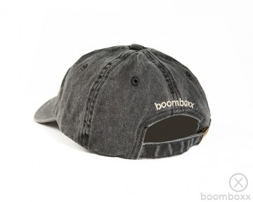 Boomboxx vintage cap black achterkant vntg06blk