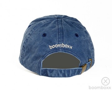 Boomboxx vintage cap denim achterkant logo wntg09dnm
