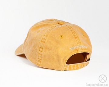 Boomboxx vintage cap mustard achterkant vntg02mstrd