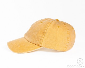 Boomboxx vintage cap mustard zijkant vntg02mstrd