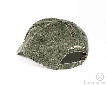 Boomboxx vintage cap olive achterkant vntg03lv