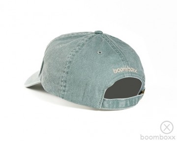 Boomboxx vintage cap sage green achterkant vntg07sggrn