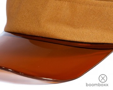 Boomboxx zonneklep bruin bmbxx sunvsr01 voorkant zoom