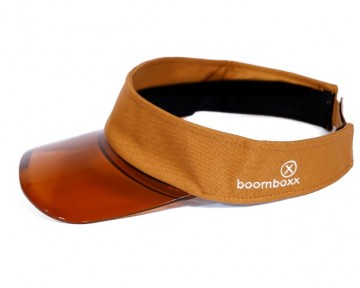 Boomboxx zonneklep bruin bmbxx sunvsr01 zijkant