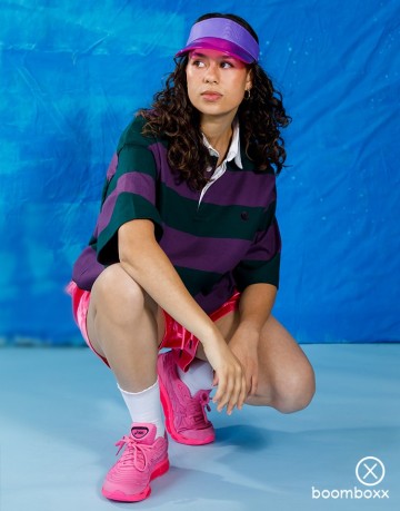 Boomboxx zonneklep paars bmbxx sunvsr04 fotoshoot 2