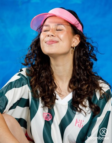 Boomboxx zonneklep roze bmbxx sunvsr 02 fotoshoot 2