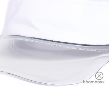 Boomboxx zonneklep wit sunvisor bmbxx sunvsr03 zoom