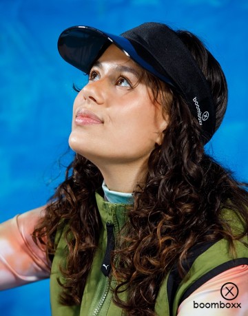 Boomboxx zonneklep zwart bmbxx sunvs05 fotoshoot 2