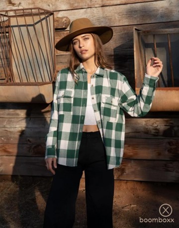 Brixton bowery boyfriend ls flanel pine needle 01310 pnndb photoshoot