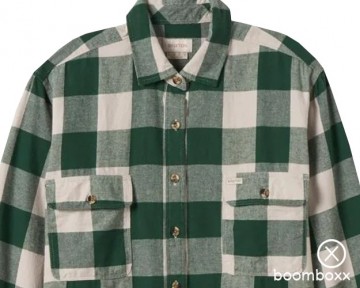Brixton bowery boyfriend ls flanel pine needle 01310 pnndb zoom