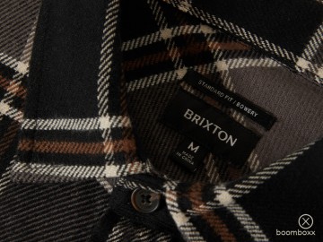 Brixton bowery flannel black charcoal 01213 bkcpc zoom 2
