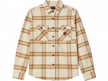 Brixton bowery heavy ls flannel pinebrown 01297 wcpbs