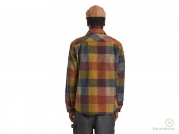 Brixton bowery ls artic stretch shirt rust copper 01221 rstcp fotoshoot 2