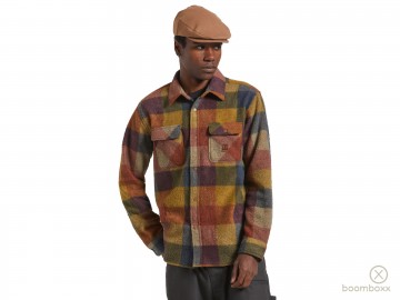 Brixton bowery ls artic stretch shirt rust copper 01221 rstcp fotoshoot