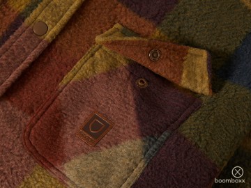 Brixton bowery ls artic stretch shirt rust copper 01221 rstcp zoom stof