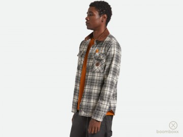 Brixton builders bowery flannel black brown 01489 brwn fotoshoot 2