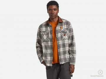 Brixton builders bowery flannel black brown 01489 brwn fotoshoot