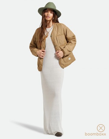 Brixton delilah quilted jacket khaki 06448 khaki fotoshoot 2