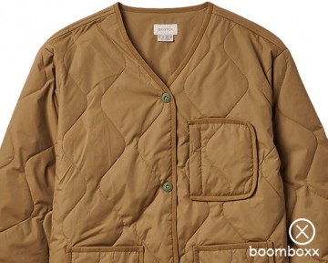 Brixton delilah quilted jacket khaki 06448 khaki zoom front