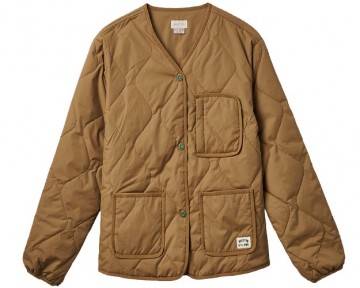 Brixton delilah quilted jacket khaki 06448 khaki