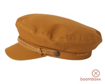 Brixton fiddler cap golden brown 10772 gldbn side