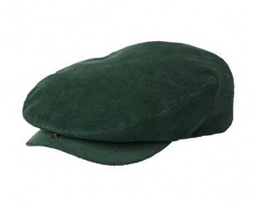 Brixton hooligan flat cap cord pine needle 10771 pnend