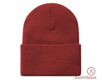 Carhartt wip acrylic watch hat beanie scarlet i020222h8xx06 backside