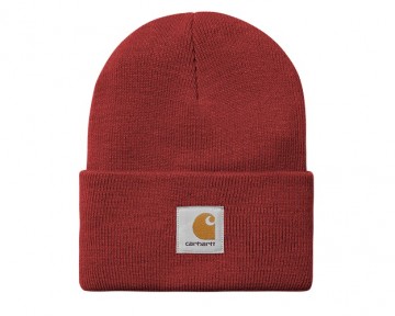 Carhartt wip acrylic watch hat beanie scarlet i020222h8xx06