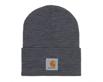 Carhartt wip acrylic watch hat dark gray heather i020175zmxx06