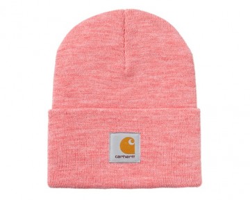 Carhartt wip acrylic watch hat dusty rose heather i0201752ggxx06