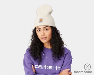 Carhartt wip acrylic watch hat natural i02022205xx06 photoshoot