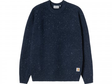 Carhartt wip anglistic sweater speckled jupiter i0109773atxx03