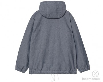 Carhartt wip blake pullover blue rinsed i034527010203 backside