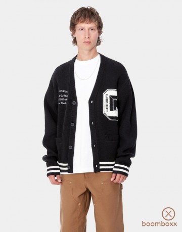 Carhartt wip brown duck cardigan black wax i033862k02xx03 fotoshoot 1