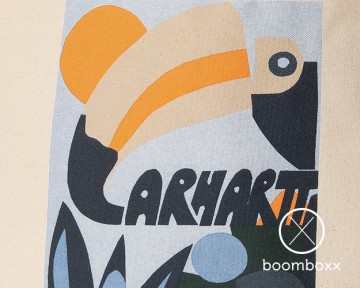 Carhartt wip canvas graphic tote naturel i03159705xx06 zoom