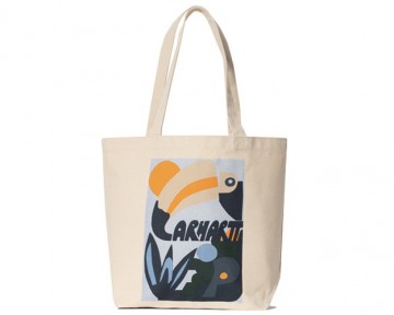Carhartt wip canvas graphic tote naturel i03159705xx06