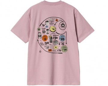 Carhartt wip cataloque c logo t shirt hortensia i0347612psxx03 achterkant