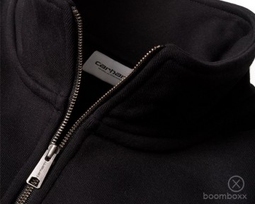 Carhartt wip chase half neck zip black i03366500fxx03 zoom neck