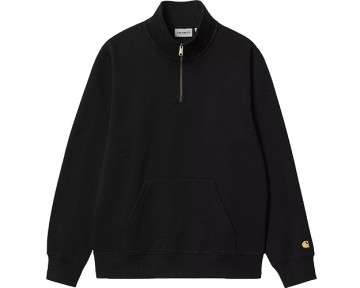 Carhartt wip chase half neck zip black i03366500fxx03