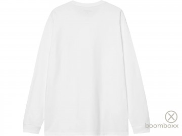 Carhartt wip chase ls t shirt wit i02639200rxx03 achterkant