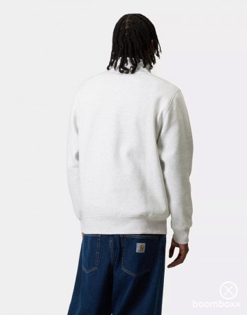 Carhartt wip chase neck zip sweat ash heather gold i03366500jxx03 fotoshoot 2