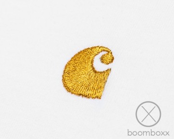 Carhartt wip chase t shirt white gold i02639100rxx03 zoom