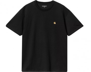Carhartt wip chase tee black gold i02639100fxx03