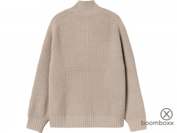 Carhartt wip detroit half zip sweater fleur de sel i0353982lpxx03 achterkant