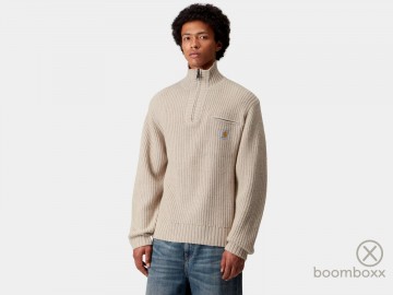 Carhartt wip detroit half zip sweater fleur de sel i0353982lpxx03 fotoshoot