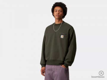 Carhartt wip detroit sweat olive i035547490603 fotoshoot