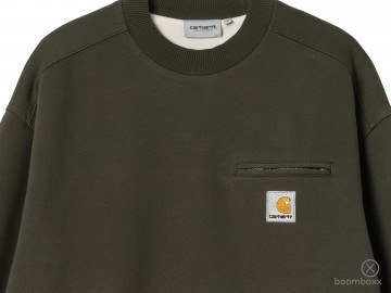Carhartt wip detroit sweat olive i035547490603 zoom voorkant