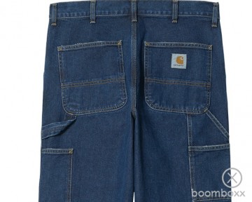 Carhartt wip double knee pant blue stone washed i032699010632 backside