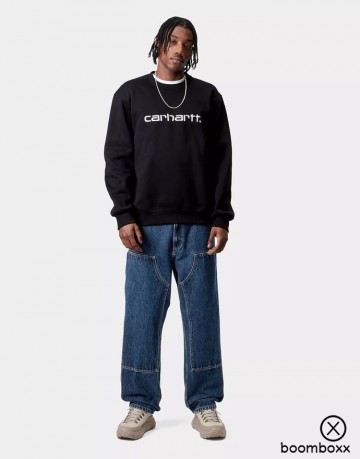 Carhartt wip double knee pant blue stone washed i032699010632 fotoshoot 3